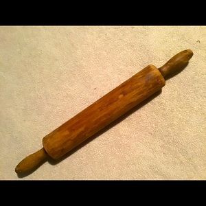 2/$25 Vintage Wood Rolling Pin. Antique 1930s, Kitchen Collectible Baking 17.5”